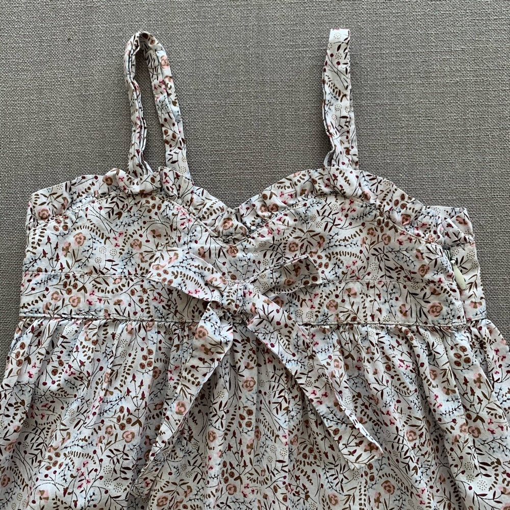 Lili Gaufrette French Girls Floral Cotton Dress 4A